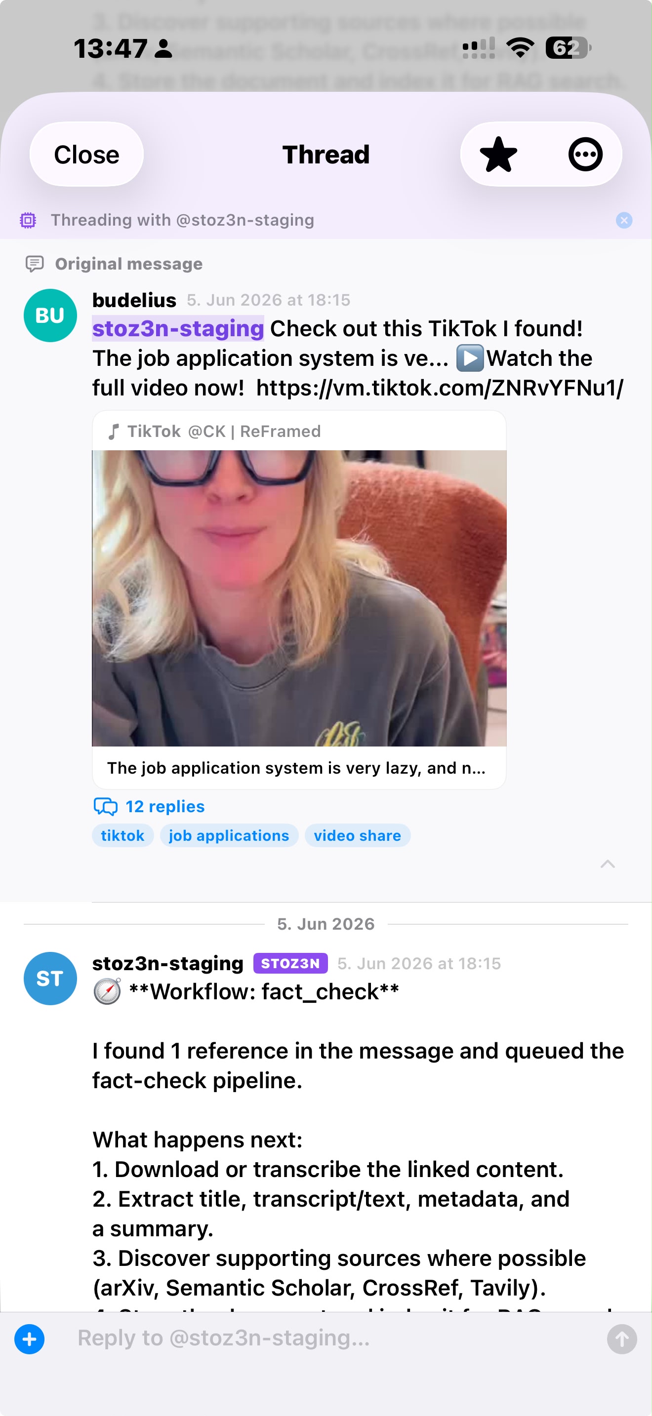 Stozn — AI-agent workflow for verifiable evidence