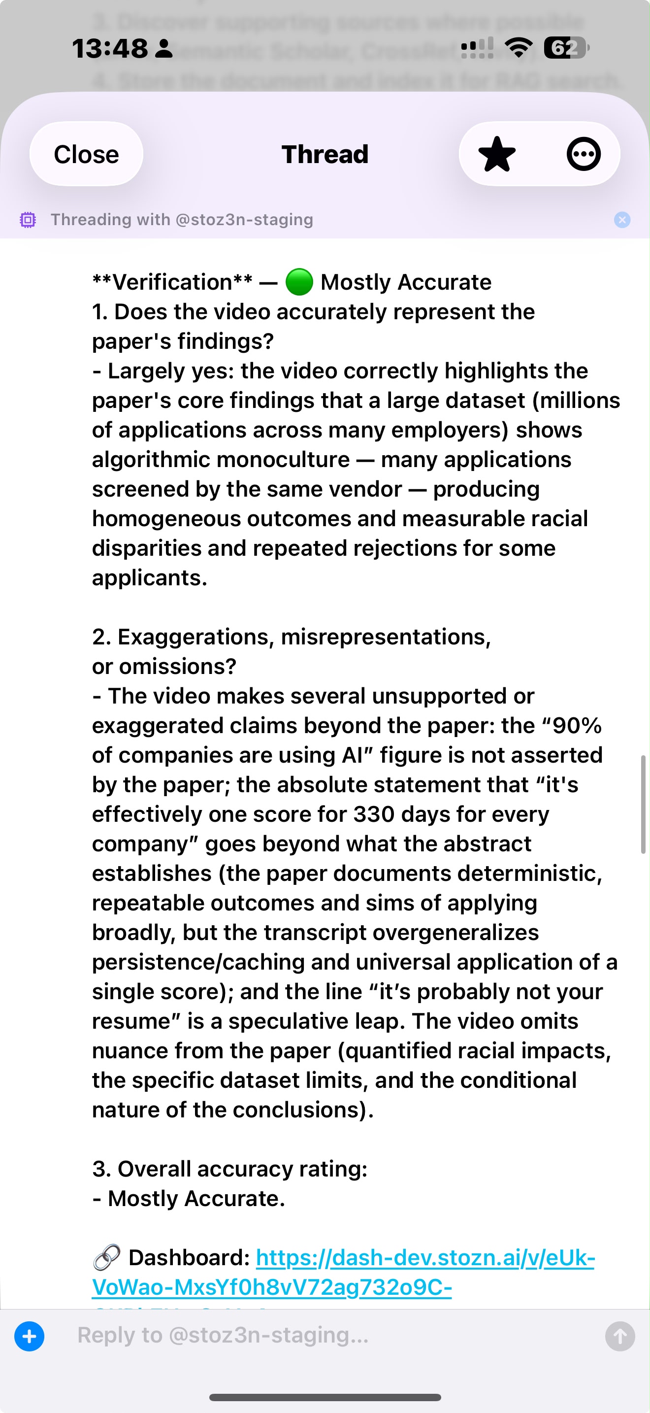 Stozn — fact-check claim view